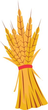 This Autumn wheat design is perfect for your fall decorations.のイラスト素材