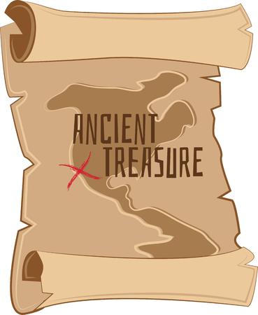 Set off on your adventure with this treasure hunt map to find the buried loot.  A great design on t-shirts, sweatshirts, totes and more!のイラスト素材