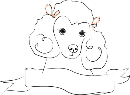 A perfect gift for dog lovers. Pick those Designs by embroidery patternsのイラスト素材