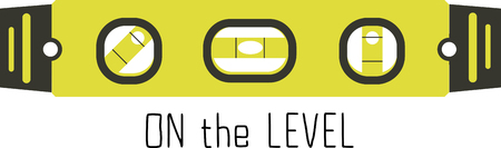 A level will make a great icon for an construction company.のイラスト素材