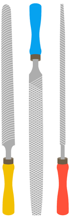 Use these rasp file for a handyman's shirt.のイラスト素材