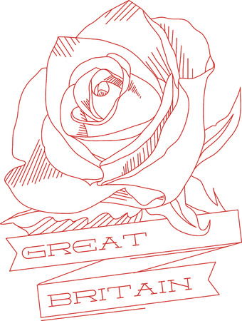 Everyone's favorite flower in a beautifully shaded design.  Our lovely rose will certainly add an element of beauty to any project.のイラスト素材