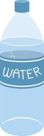 Water bottles are perfect for keeping liquids hot or cold, as you like it!のイラスト素材