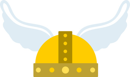 Viking helmets with braids make powerful decorations on shirts and more.  Get creative on your projects and add a Nordic touch!のイラスト素材