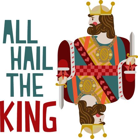 Poker players will like this fun face card design.のイラスト素材