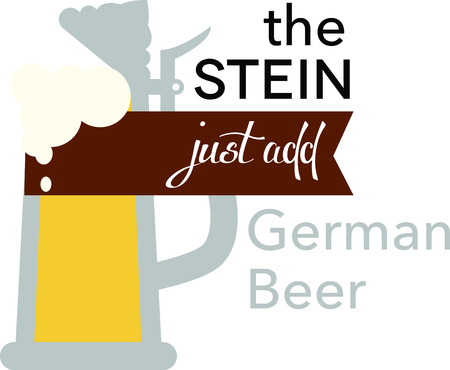 Beer, it's the best drink in the world.のイラスト素材