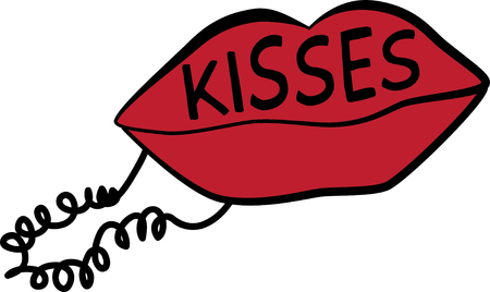 A trendy and classy lips and phone design, perfect embellishment for all your fashion gear.のイラスト素材