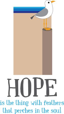 Simple design with seagullのイラスト素材