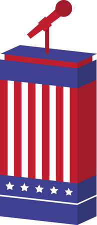 No matter what party you choose, show your patriotism and vote! This design will be perfect on t-shirts, banners and more for your candidate!のイラスト素材