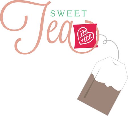 Make a great tea towel for your favorite drinks.のイラスト素材