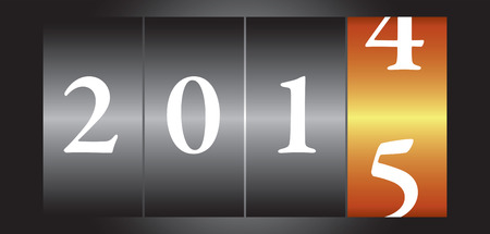 Celebrate the new year with a great countdown design.のイラスト素材