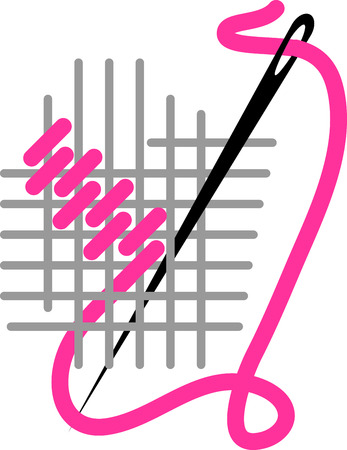 Looking for a light, elegant crafty design This design is perfect on projects for your favorite seamstress!のイラスト素材