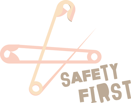 Simple designs are sometimes the most striking and often the easiest to achieve.  Get crafty with this design on your projects for those who love to sew!のイラスト素材