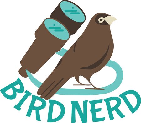 The bird is powered by its own life and by its motivation.のイラスト素材