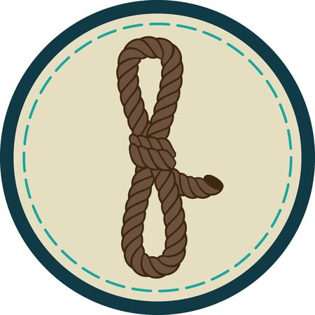 We learn the rope of life by untying its knots.のイラスト素材