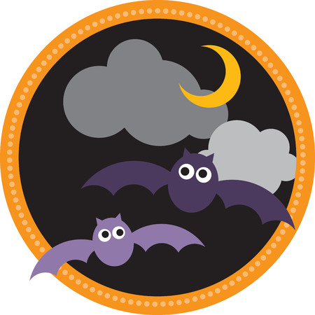 Prepare to have a hauntingly delightful Halloween with this design on t-shirts, hoodies, hats, warm-ups and more for the little ones!のイラスト素材