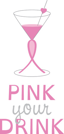 Spread awareness of the fight to find a cure for breast cancer all year round with this design on shirts, t-shirts, bags and more!のイラスト素材