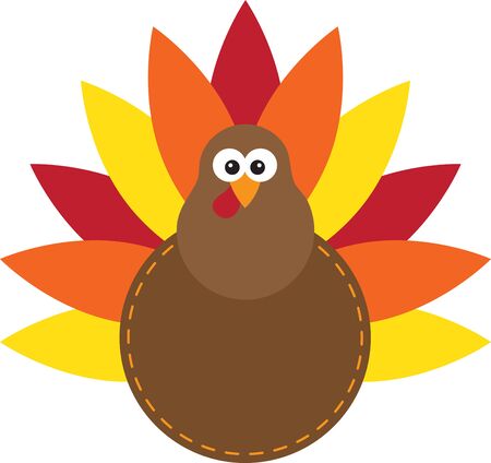 Is your table ready for turkey dinner This festive design is perfect on gifts, table runners, kitchen linens, home decor and on all things Thanksgiving.のイラスト素材