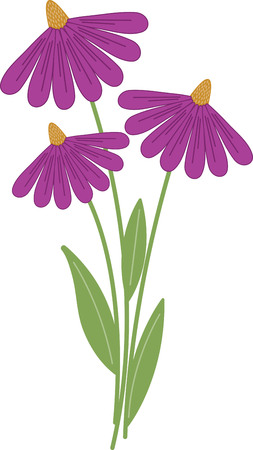 Flowers are the universally popular motif for embroidery.   Make a perfect gift every time with this design on clothes, household linen and more.のイラスト素材