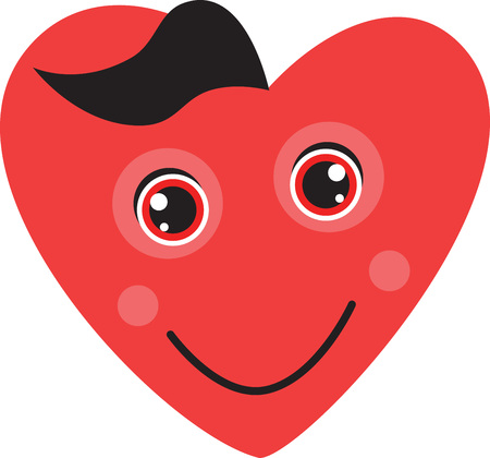 Squeeze love into your day with this huggable Valentine heart.  Use this lovable design on your holiday projects!のイラスト素材