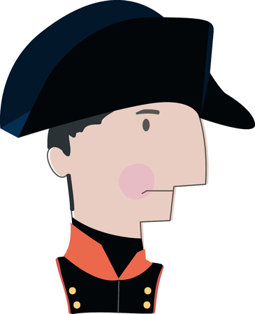 Celebrate Napoleon's legacy and his great leadership skills with this design on clothing, scarves, framed embroidery and more!のイラスト素材