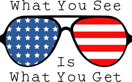 Show off your patriotic side by wearing this design on t-shirtsのイラスト素材