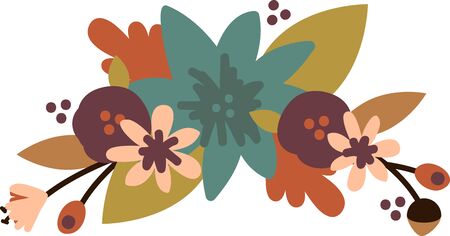 Seasons change.  Experience the splendor of autumn with this design on clothing, tablecloths, napkins and gifts.のイラスト素材