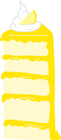 This impossible to resist dessert choice will make a perfect gift for loved ones on framed embroidery, kitchen linen, chef coats, apron and hats.のイラスト素材