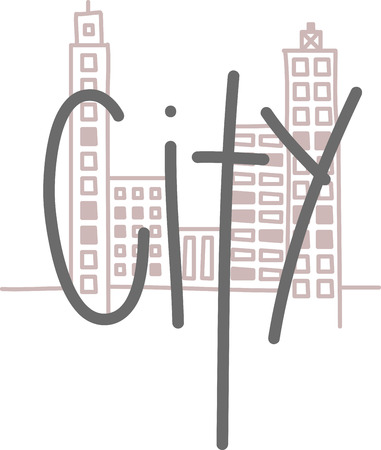 This fun design will make a great keepsake for your city slickers on framed embroidery, t-shirts, sweatshirts, towels and more.のイラスト素材