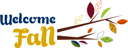 Fall leaves are some of natures showiest treasures and will be make pretty decorations as corners and frames on towels, pillows, sweatshirts and more!のイラスト素材