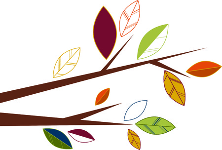 Fall leaves are some of natures showiest treasures and will be make pretty decorations as corners and frames on towels, pillows, sweatshirts and more!のイラスト素材