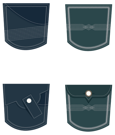 Denim Jeans Pocket illustrationのイラスト素材