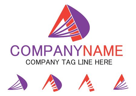 Letter A business logo, vector file easy to edit.のイラスト素材