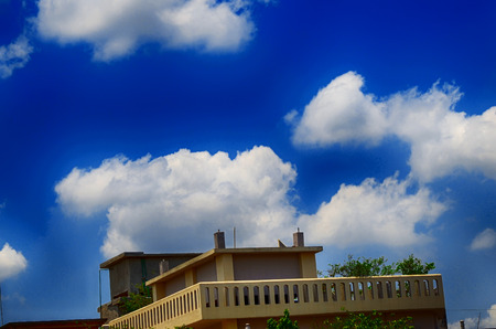 Clouds on skyの写真素材
