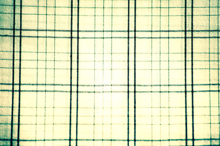 abstract background: checkered fabric in green and white colorsの写真素材