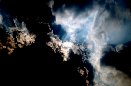 clouds in the blue sky, beautiful photo digital picture, nature series