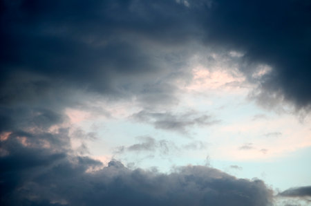 Cloudscape has been developing in gorgeous form. The sky is filled with beautiful clouds.の写真素材