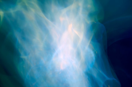 abstract background with bokeh defocused lights and shadow.の写真素材