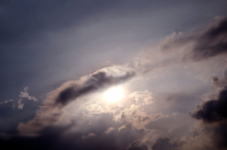 Cloudscape has been developing in gorgeous form. The sky is filled with beautiful clouds.の写真素材
