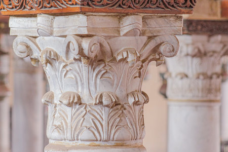 Detail of a column in the Mehrangarh Fort, Rajasthan, India