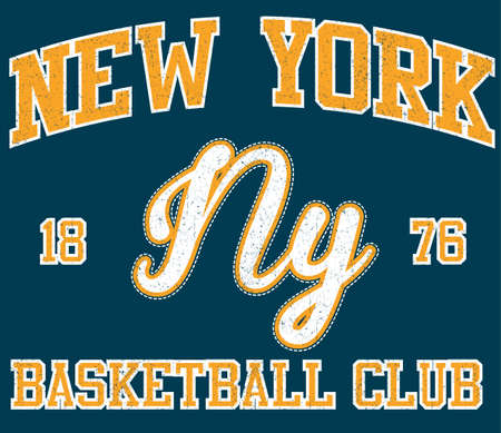 Sport college athletic typography, t-shirt graphics, vectorsのイラスト素材