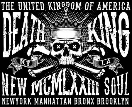 Skull T shirt Graphic Designのイラスト素材