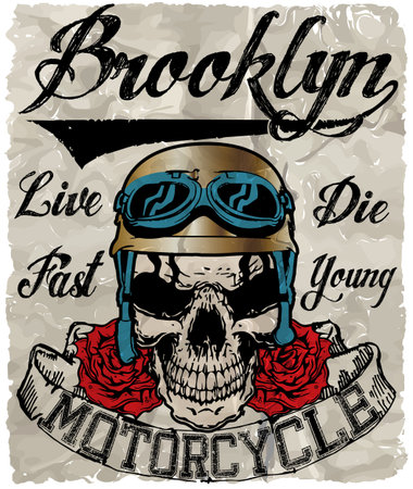 Skull T shirt Graphic Designのイラスト素材