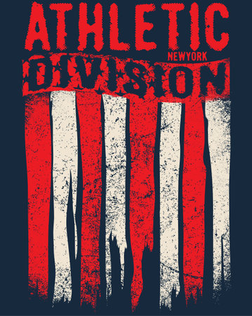 Athletic sport typography, t-shirt graphics, vectorsのイラスト素材
