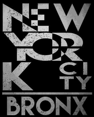 New york typography T shirt graphic . Vectorsのイラスト素材