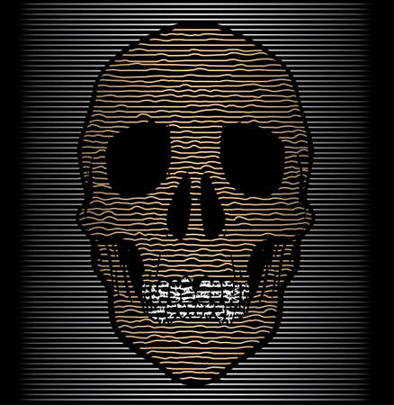 Skull T shirt Graphic Designのイラスト素材