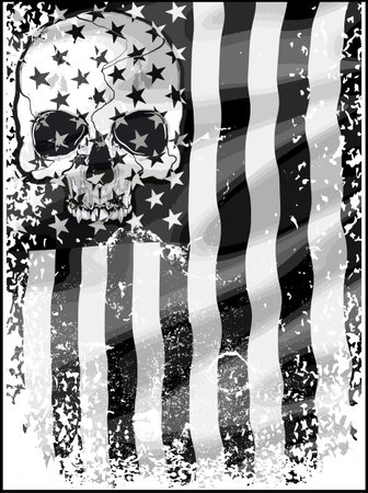 Skull T shirt Graphic Designのイラスト素材