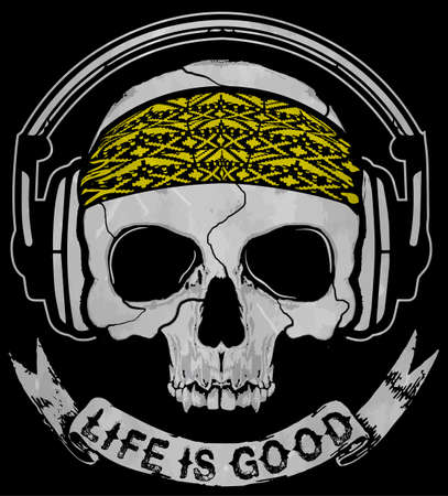 Skull T shirt Graphic Designのイラスト素材