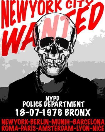 Skull T shirt Graphic Designのイラスト素材