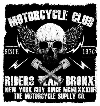 Motorcycle tee graphic designのイラスト素材